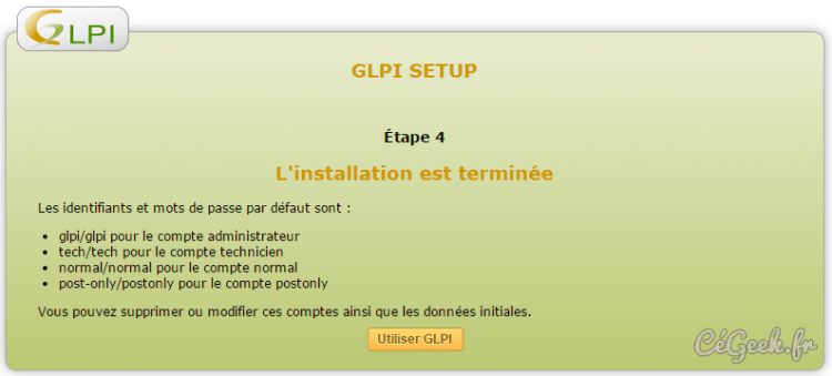 TUTO : GLPI – Installation et configuration de GLPI