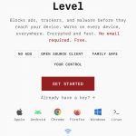 Page d’accueil uBlockDNS sur iPhone
